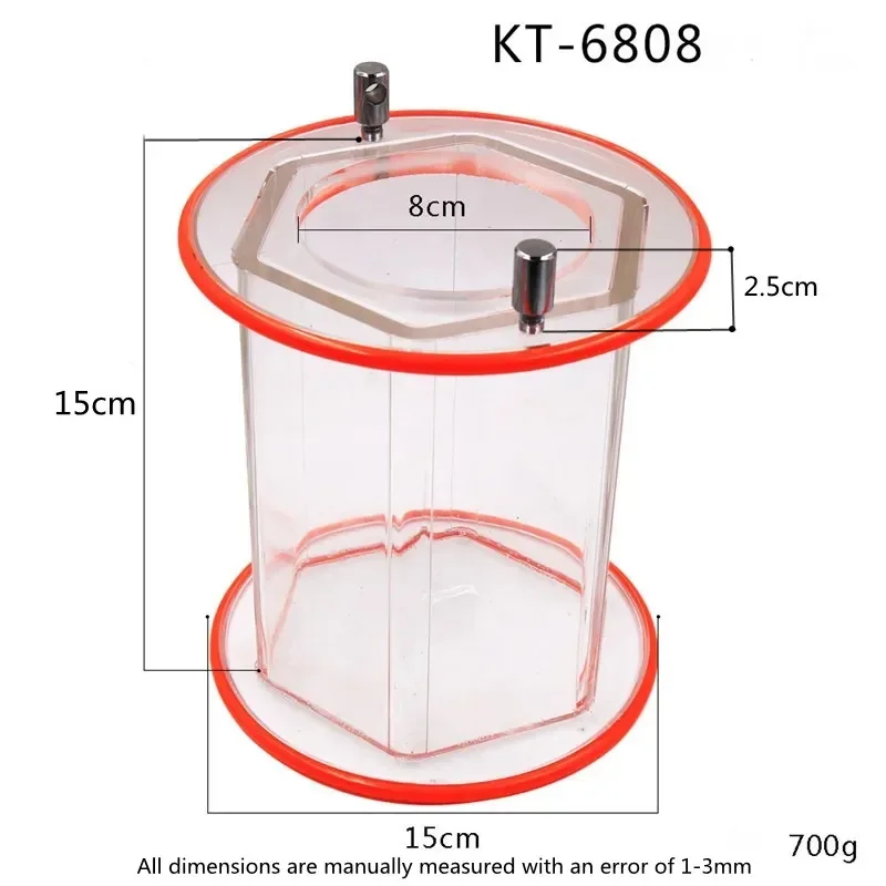 Tambor giratorio de 3 kg de capacidad, cubo para KT-6808, vaso para máquina pulidora, barril para pulir joyas