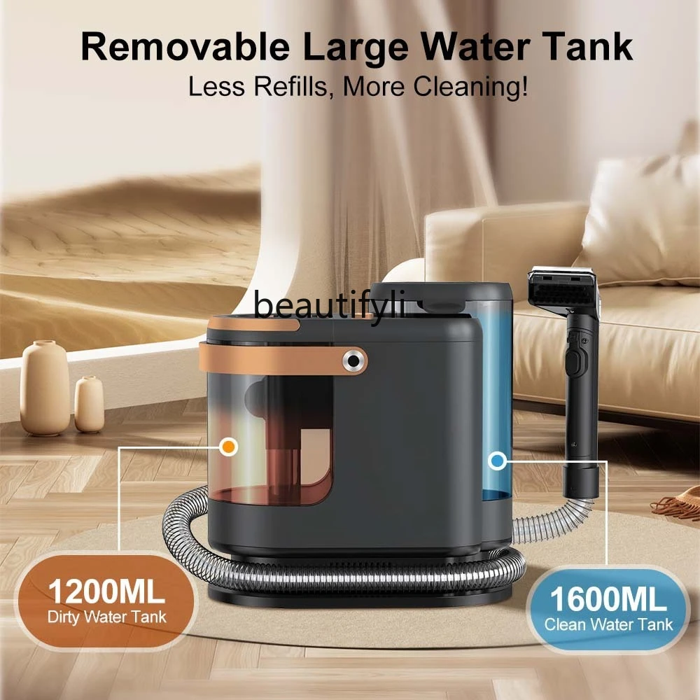 Carpet washing sofa spray suction integrated small multi-functional fabric cleaning machine