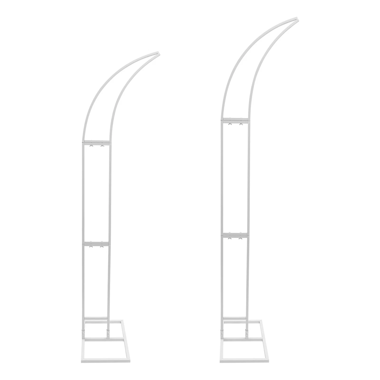 2 PCS Curved Arched Backdrop Stands – Wedding & Party Ceremony Decor