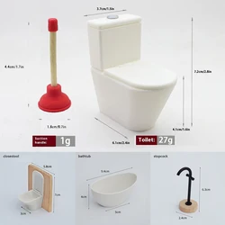 Dollhouse Simulation Toilet Seat Vintage Dollhouse Bathroom White Toilet Doll House Miniature Baby Pretend Toy Doll Accessories