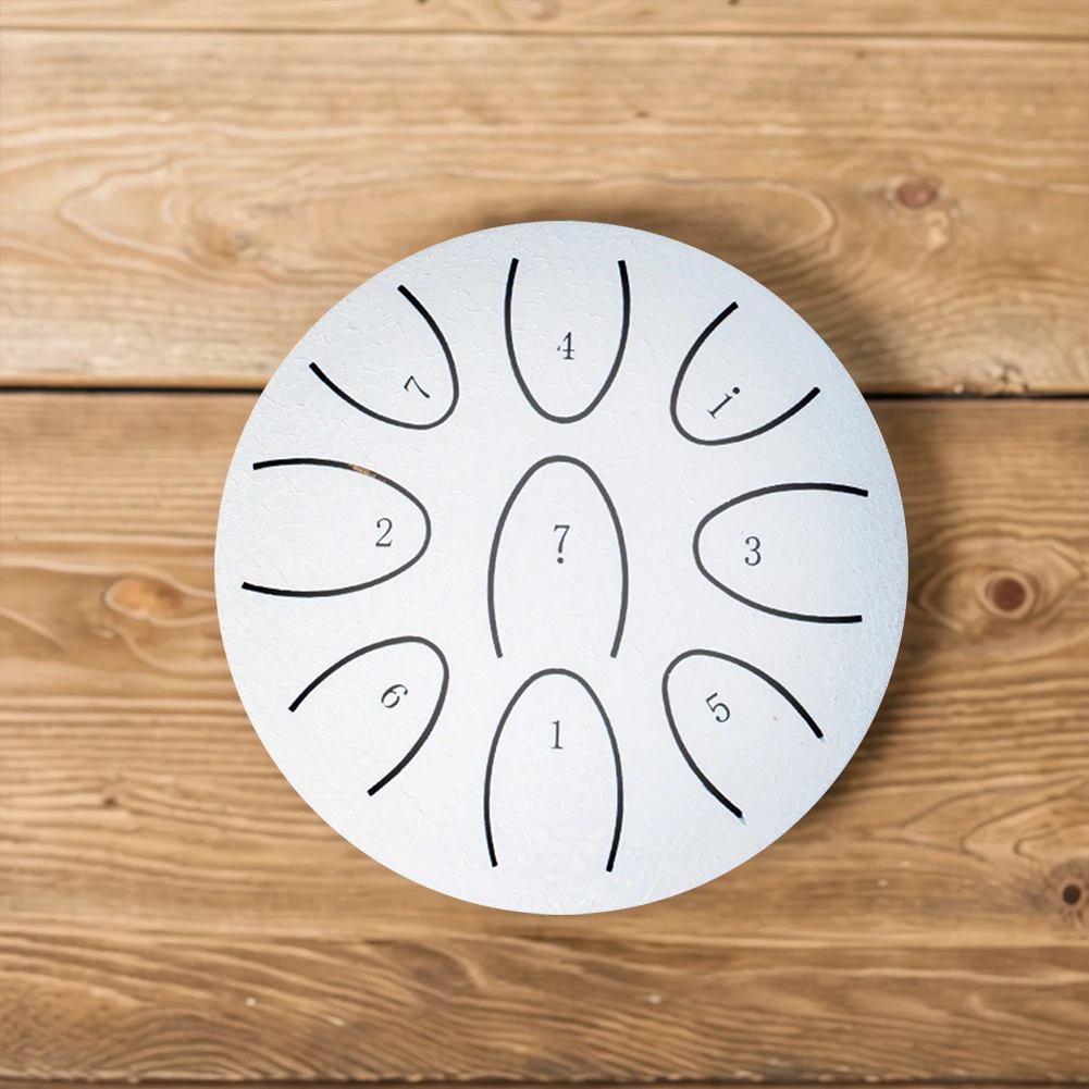 4 Inches Steel Tongue Drum 9-Note Handpan Drum with Drum Mallet Outdoor Chakra Drum for Percussion Accessories