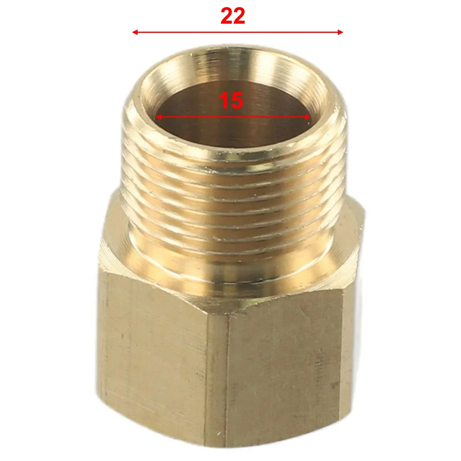 Pressure Washer Coupler M22 15mm Female Thread To M22 14mm Male Quick Fitting For Washer Gun- Connection Hose Nozzle Car Wash