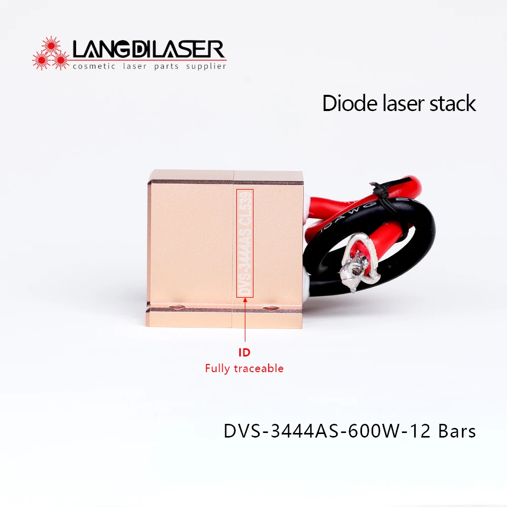 DVS-3444AS-600W Triple Wavelength Mixed Assemble Cosmetical Diode Laser Stack For Permanent Hair Removal Bars Made By Coherent