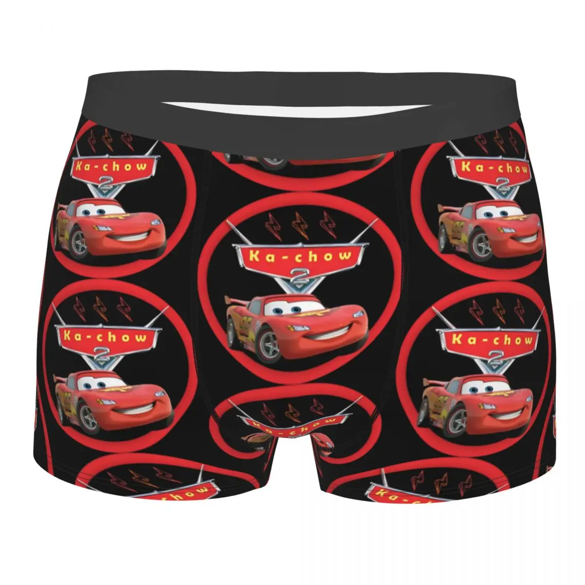 Lightning McQueen Kachow Cars 95 uomo intimo lungo Boxer slip pantaloncini mutandine divertenti mutande in poliestere per Homme S-XXL
