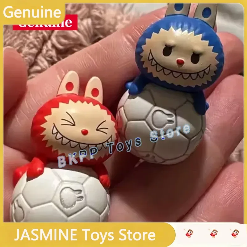 Original POP MART POPBEAN Anime Figure LABUBU THE MONSTERS FOOTBALL IN THE UK SET Series Blind Box Home Decor Desktop Toy Gift