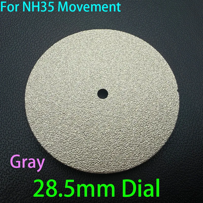 Customized 28.5mm sand gold patterned surface Dial For NH35 NH36 7S26 Movements Watch Dials Fit crown at 3.0/3.8/4.1 Watch parts