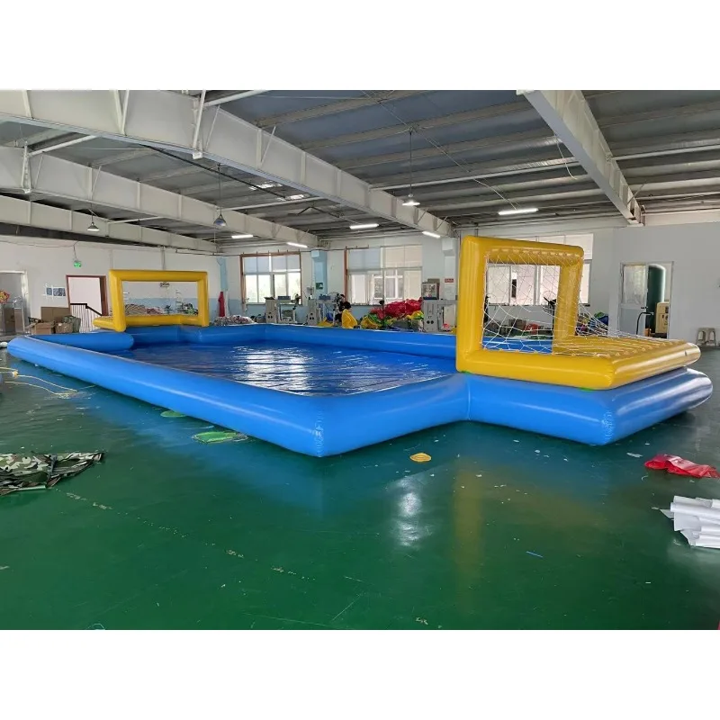 Party Rentals Use Inflatable Sport Pitch Soap Football Court Small Soccer Area Inflatable Soap Football Field with Base