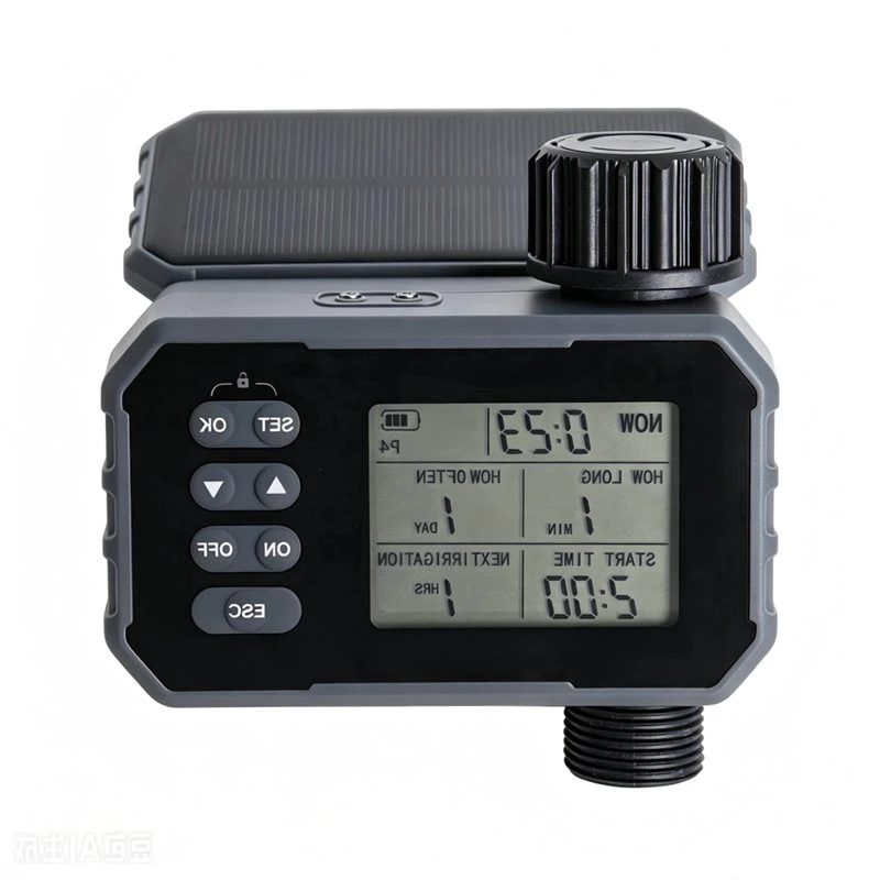 A36T-Automatic Solar Powered Sprinkler Timer Rechargeable Water Timer With Rain Sensor Detection For Garden Lawn Hose Irrigation