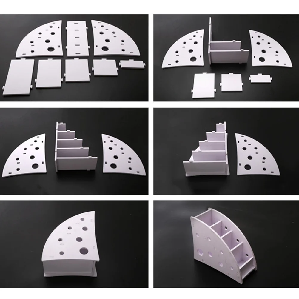 

Remote Control Storage Box 4 Compartments Desktop Organizer Wood Style Protection Against Scratches Multi Functional Usage