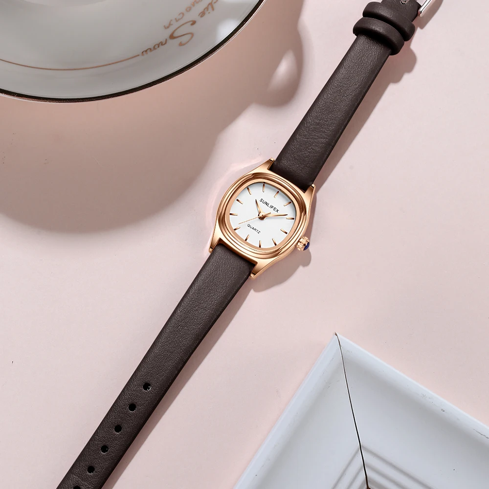 Sunlifex orologi da donna stile retrò per orologi di moda coreani aziendali
