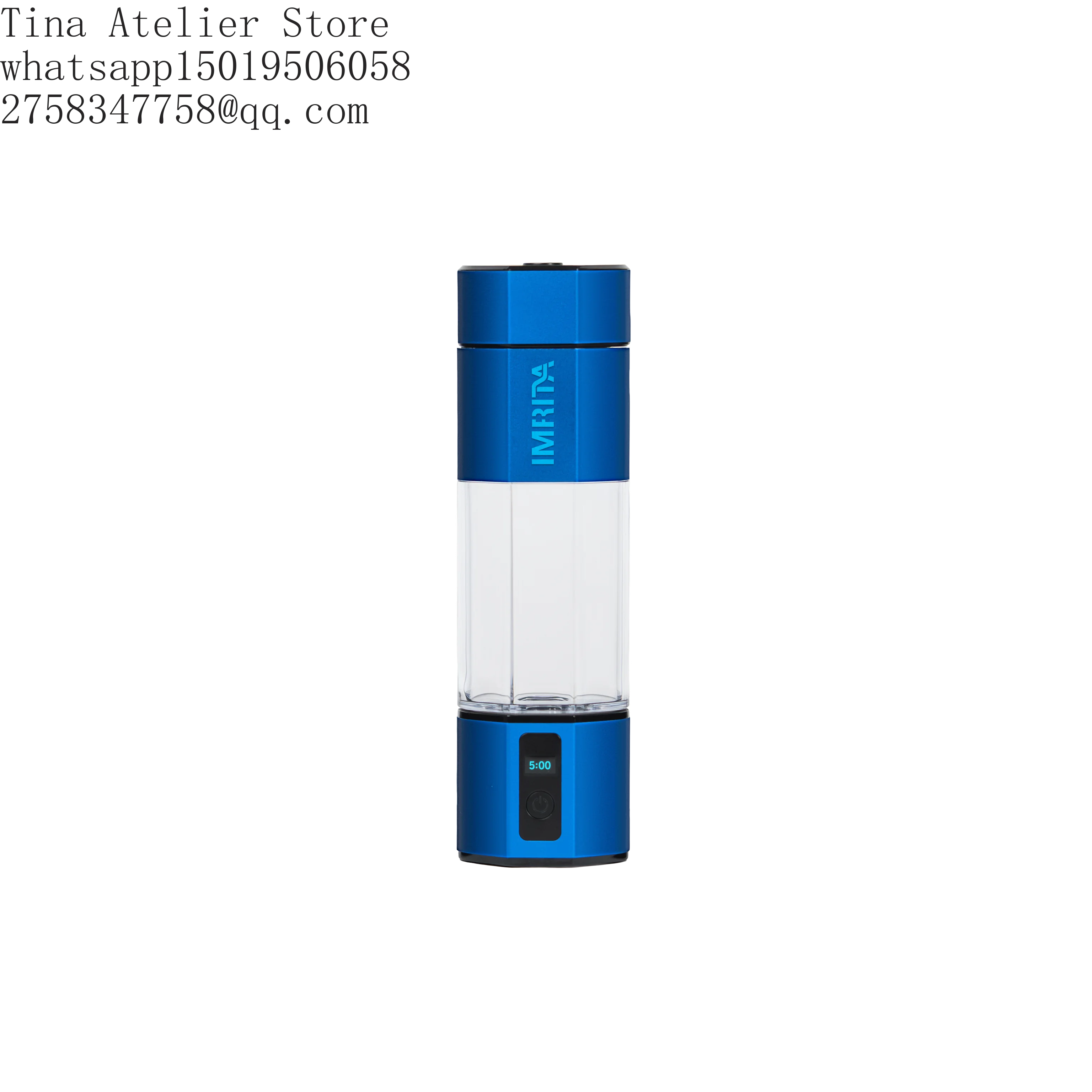Smart Portable H2 Rich Cup Ergonomic Flask Shape Cellular Hydration H2 Maker Purest Drinking Water for Pure Wellness