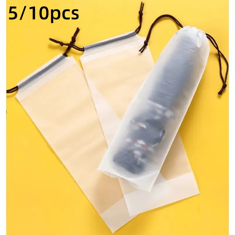 5/10 pcs PC umbrella storage bags, reusable, with drawstring closure design, suitable for home and travel storage