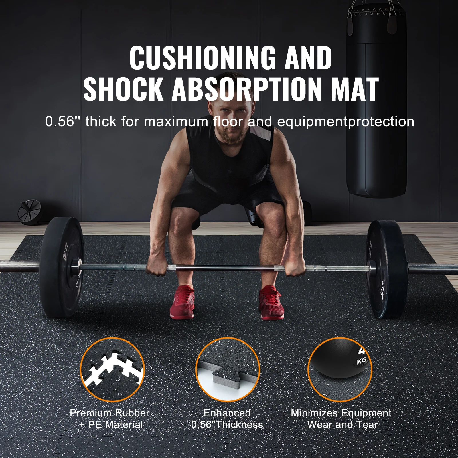 VEVOR Tapis Puzzle Emboîtable - Home Gym Rubber Flooring avis et prix