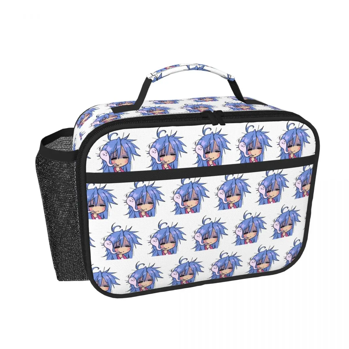 Dead Tired Izumi Konata Lucky Star Insulated Lunch Bag for Women Kids Leakproof Food Boxes Thermal Lunch Box Tote