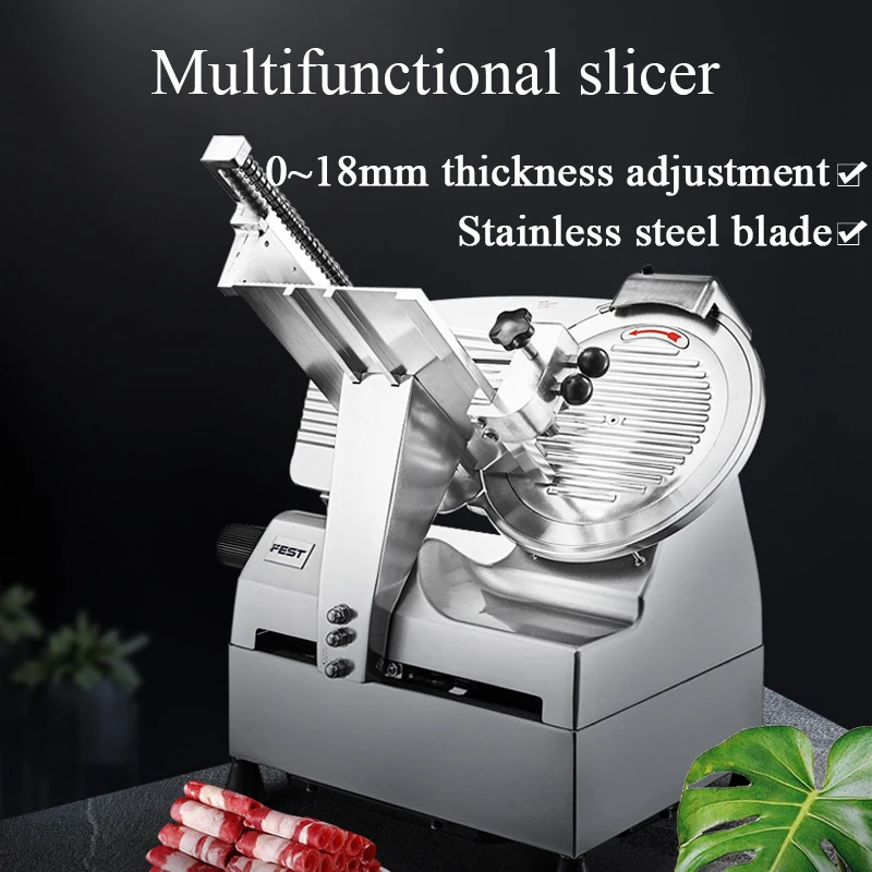 

Automatic Mini Electric Meat Slicer Mutton Rolls Vegetable Cutter Chopper Beef and Mutton Machine Vegetable Bread Shredder