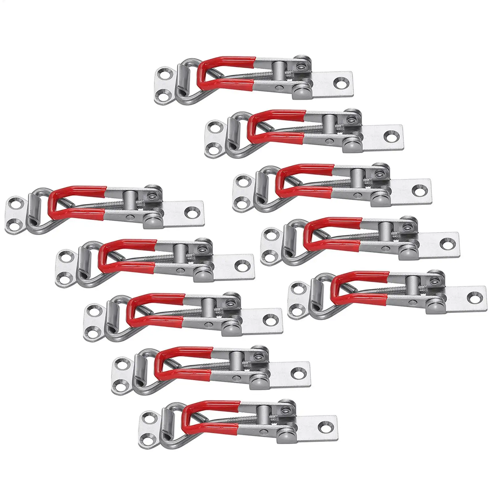 Draw Latch 10-Piece Adjustable Woodworking Tools Heavy Duty Toggle Latch For Cabinet For Door Cabinet Lid Box Drawer Freezer