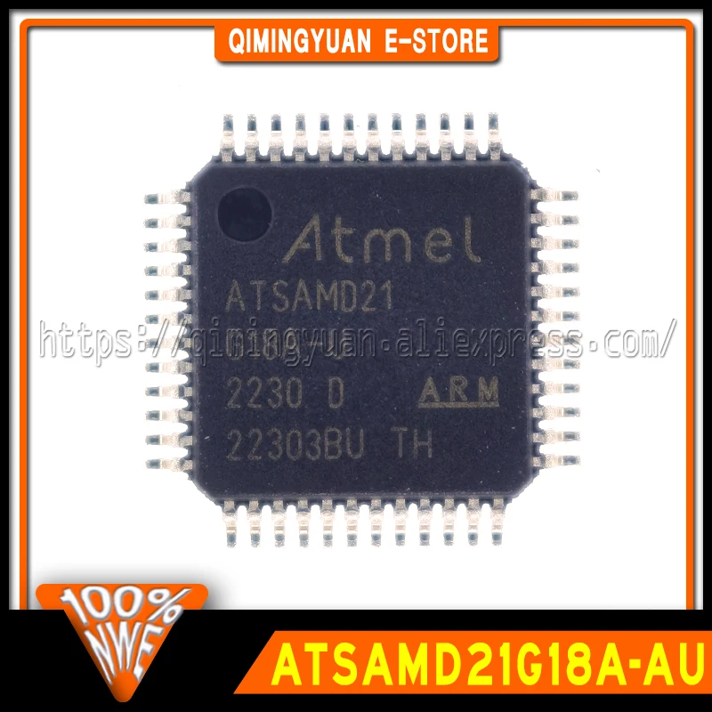 1~50PCS/LOT ATSAMD21G18A-AU SAMD21 SAMD21G18 SAM D21 D21G ATSAMD21 G18A TQFP-48 32KB SMART ARM Microcontroller Chip IC