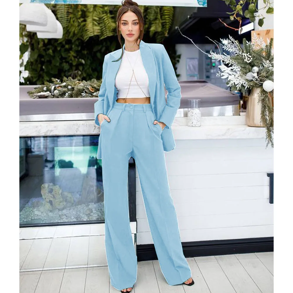 Women's Two Piece Trouser Suits New Style Women's 2 Piece Suits Stylish and Elegant Women's Suits Women's Clothing 2024 Summer