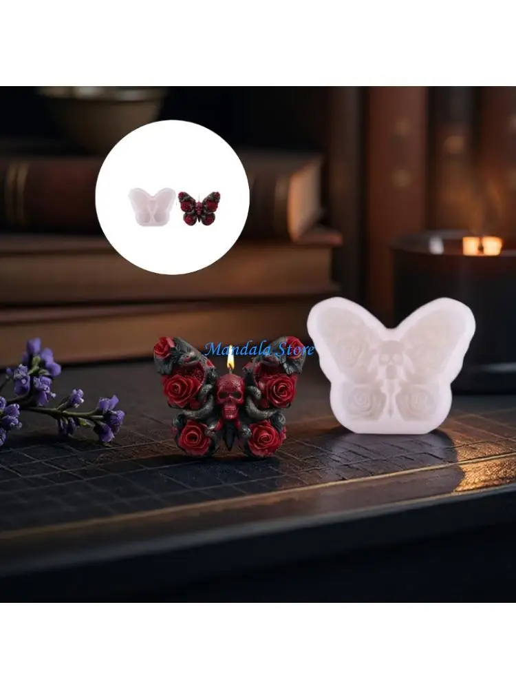 

U2JC Halloweens Mold Silicone Mold for Candle Making,Diys Resins Crafts Mold for Aromatherapys Soap