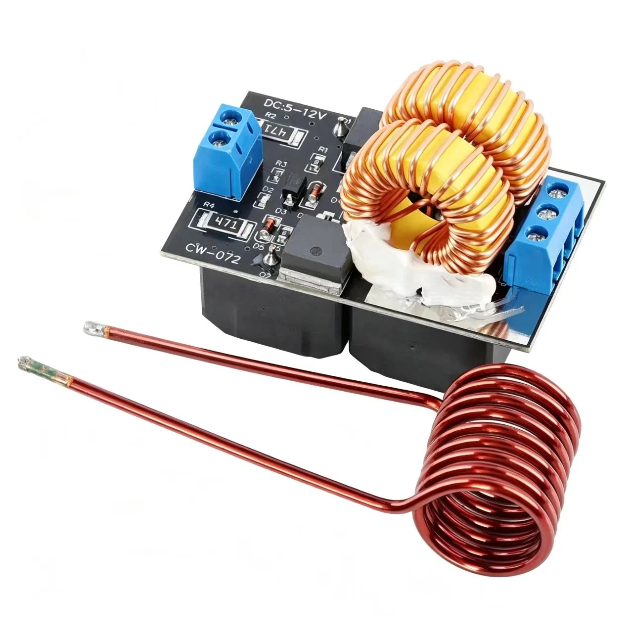 Mini ZVS Induction Heating Board 5-12V 120W Flyback Driver Heater DIY Cooker+ Ignition Coil