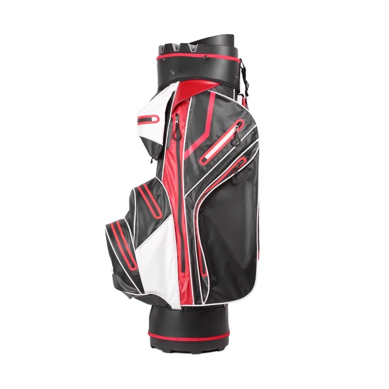 Unisex Retro Golfmate Golf Bag Large-Capacity Quality Inspected In Black Red Oxford And Polyester Material Ladies Gentlemen