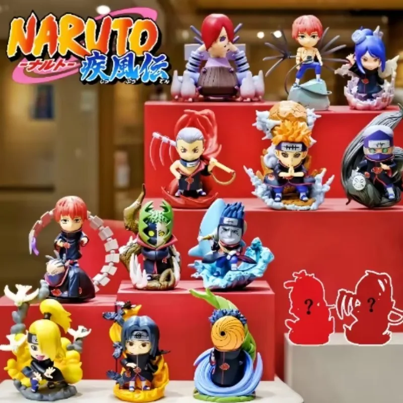 

Bandai натуральная Наруто Акацуки организация фигурки вторая серия слепая коробка фигурки украшения подарки на день рождения для мальчиков рождественские подарки
