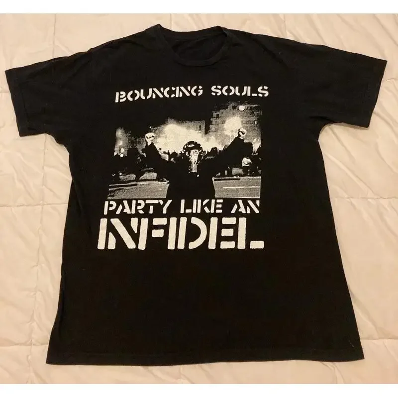 The Bouncing Souls Black T Shirt Cotton Full Size Hot New