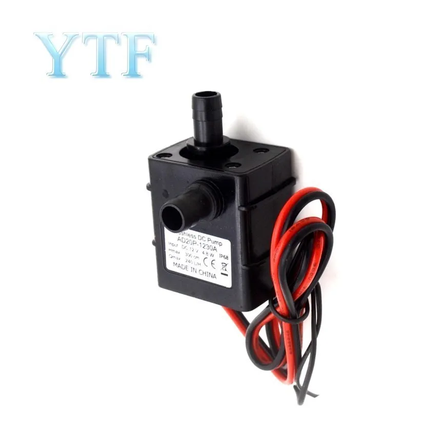 Ultra-quiet Mini Brushless DC Water Pump DC 12V 240L/H Submersible Fountain Aquarium Circulating