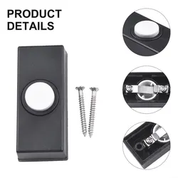 Reliable Performance Wired Door Bell Button Convenient Replacement Doorbell Push Button Replacement White