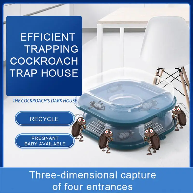 

Cockroach Trap, Efficient Cockroach Trap Box Physical Capture, Reusable And Eco Friendly Trap Spider Ants