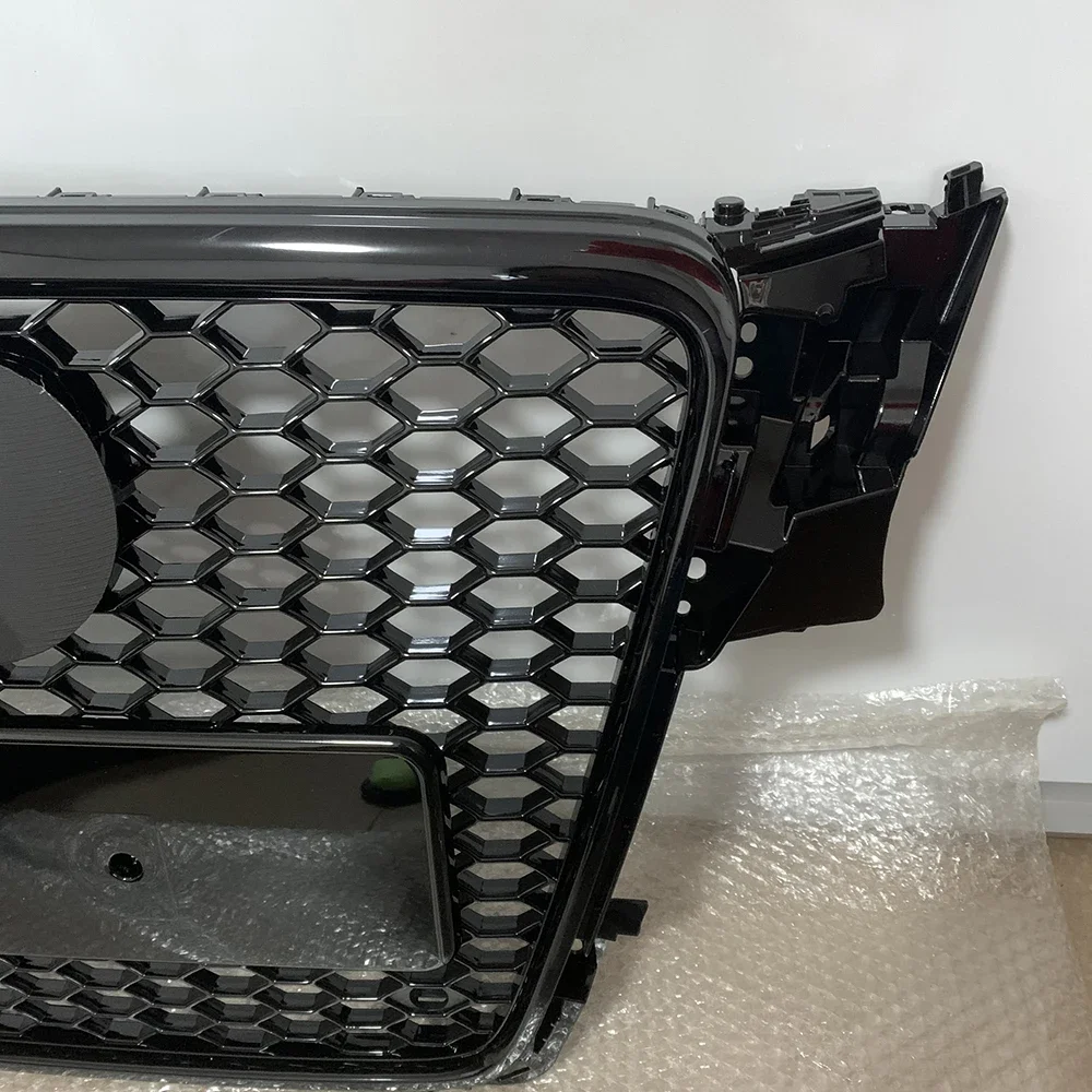 

Front Sport Hex Mesh Honeycomb Hood Grill Gloss Black for Audi A4/S4 B8 2009 2010 2011 2012 For RS4 Style Auto Accessories