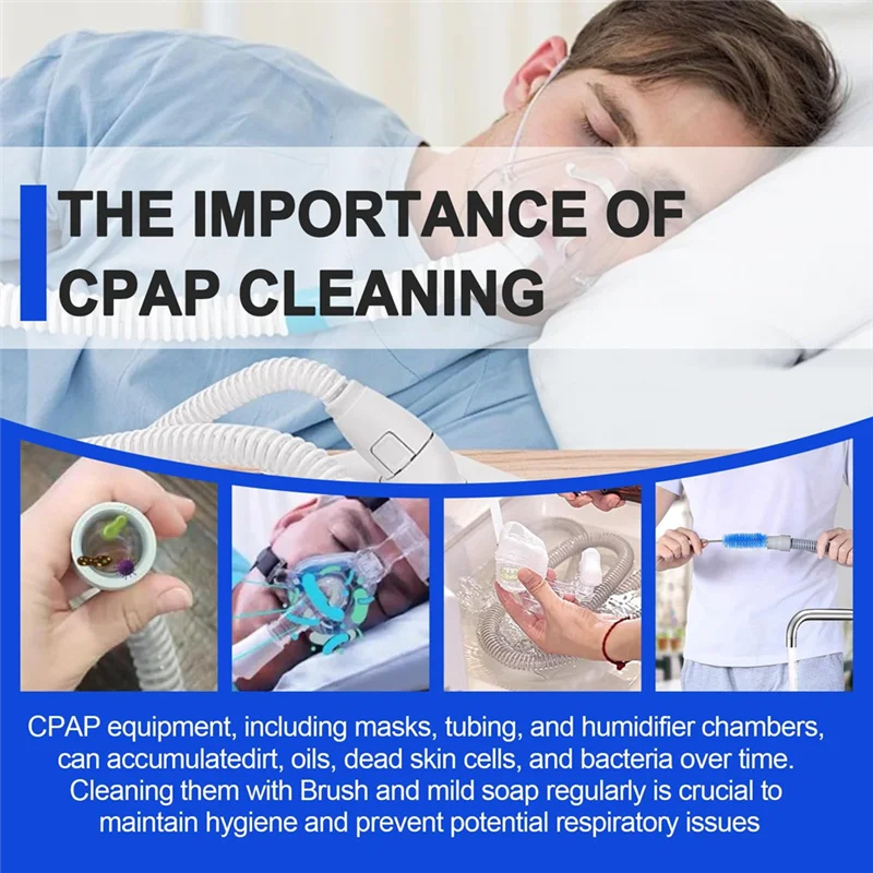 

AT05-4-комплект щеток для чистки трубок CPAP, подходит для стандартных шлангов и масок CPAP диаметром 15-22 мм.