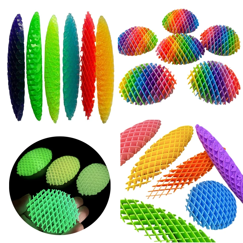 Creative Product Fidget Worm Stress-relieving Elastic Mesh Stress-relieving Healing Small Toy Decoration Can Be Played Easily