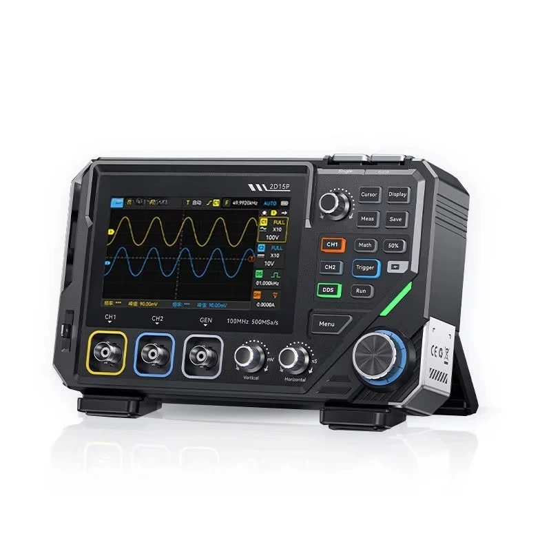 

2CH 100MHz Desktop Digital Oscilloscope 500MS/s With 4.5-Digit TRMS Multimeter