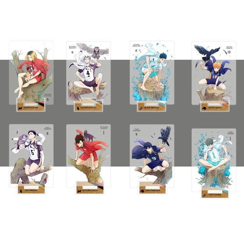 Anime Haikyuu!! Shoyo Hinata Kozume Kenma Cosplay Acrylic Stand Figure Cartoon Standing Sign Indicative Board Ornament Xmas Gift