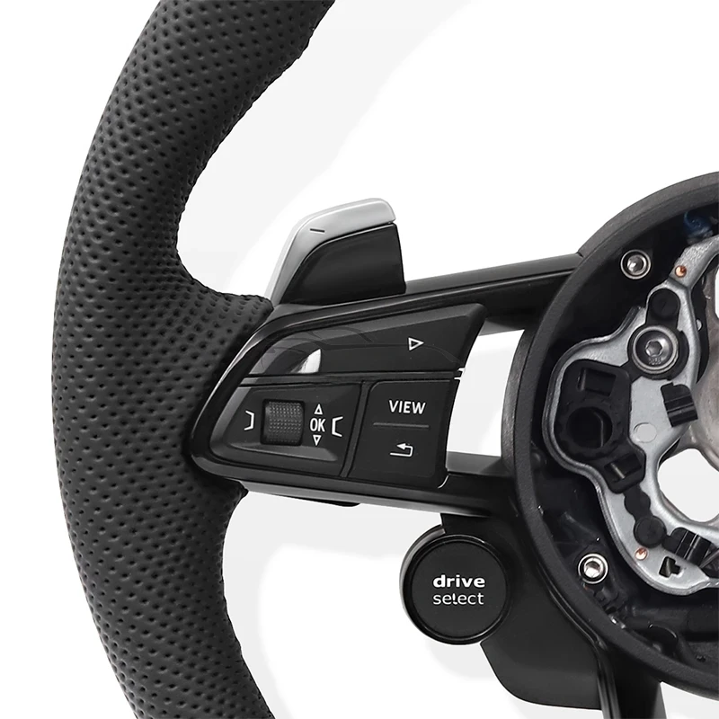 Car Steering Wheel with One Start Button for AUDI A1 A3 A4 A5 A6 A7 Q2 Q7 B8 S5 RS Q8 R8 RS3 RS6 RS7 C7 TT TTS Mk1 MK2 MK3 S3 S8