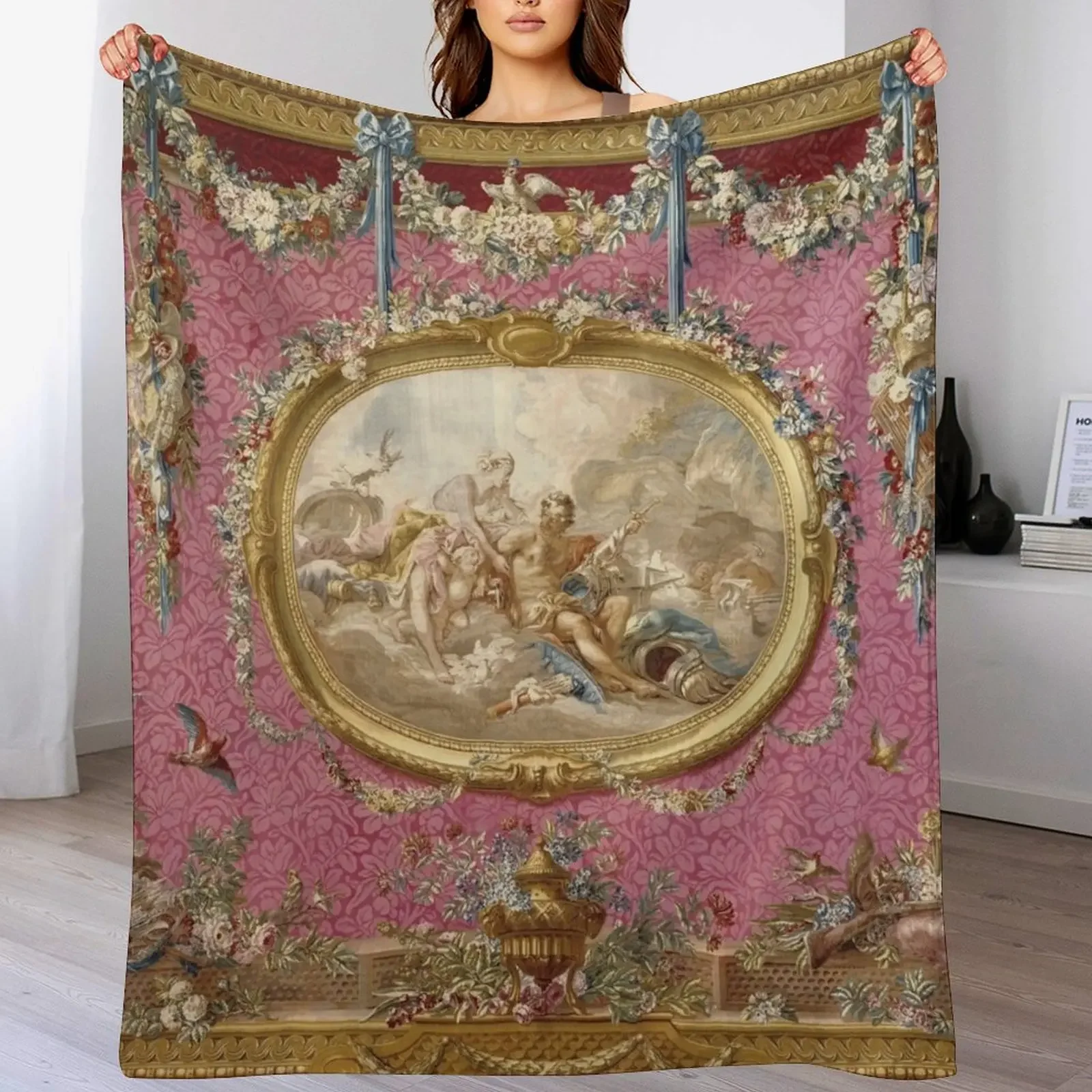 

Franois Boucher Venus aux forges de Vulcain Throw Blanket Blankets For Bed Blankets For Sofas Stuffeds for winter Blankets