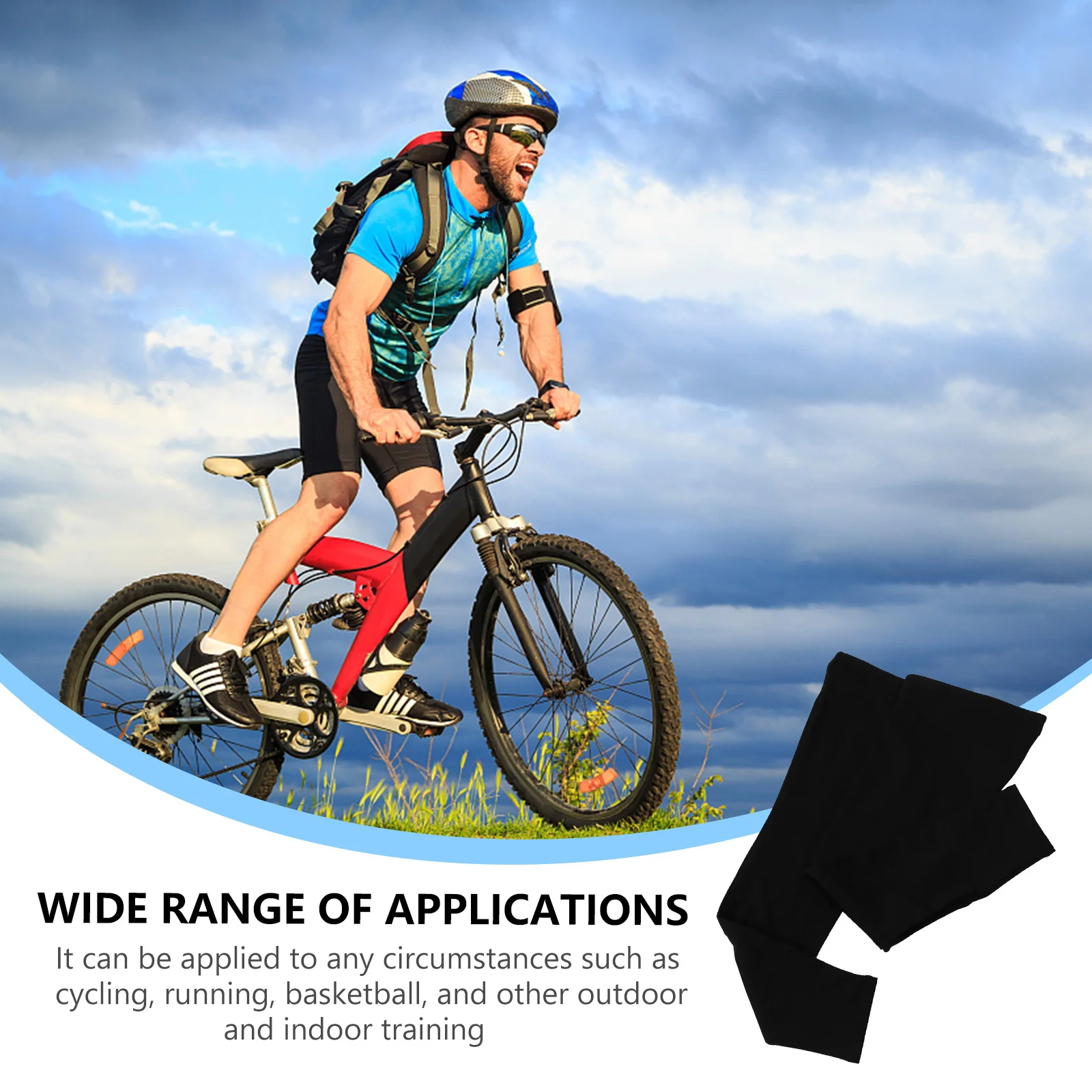 

1 Pair Cycling Leg Warmers Thermal Windproof Full Sleeves For Cold Weather Riding Running Sports Compression Calf