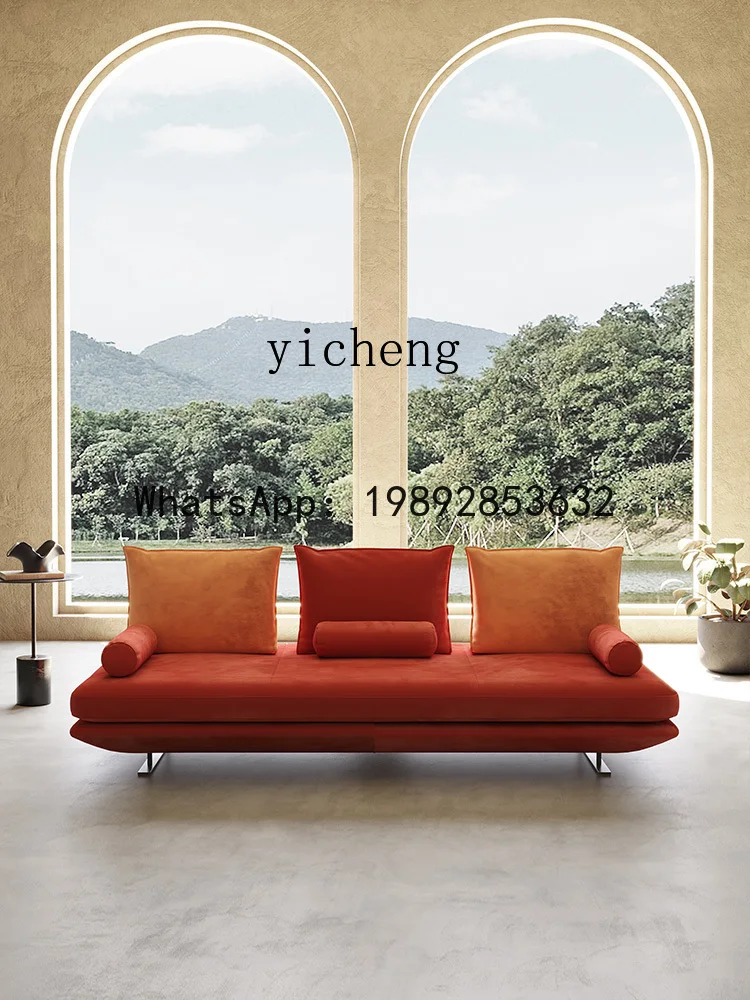 AA  fabric sofa living room Italian simple modern double-sided sitting back sofa
