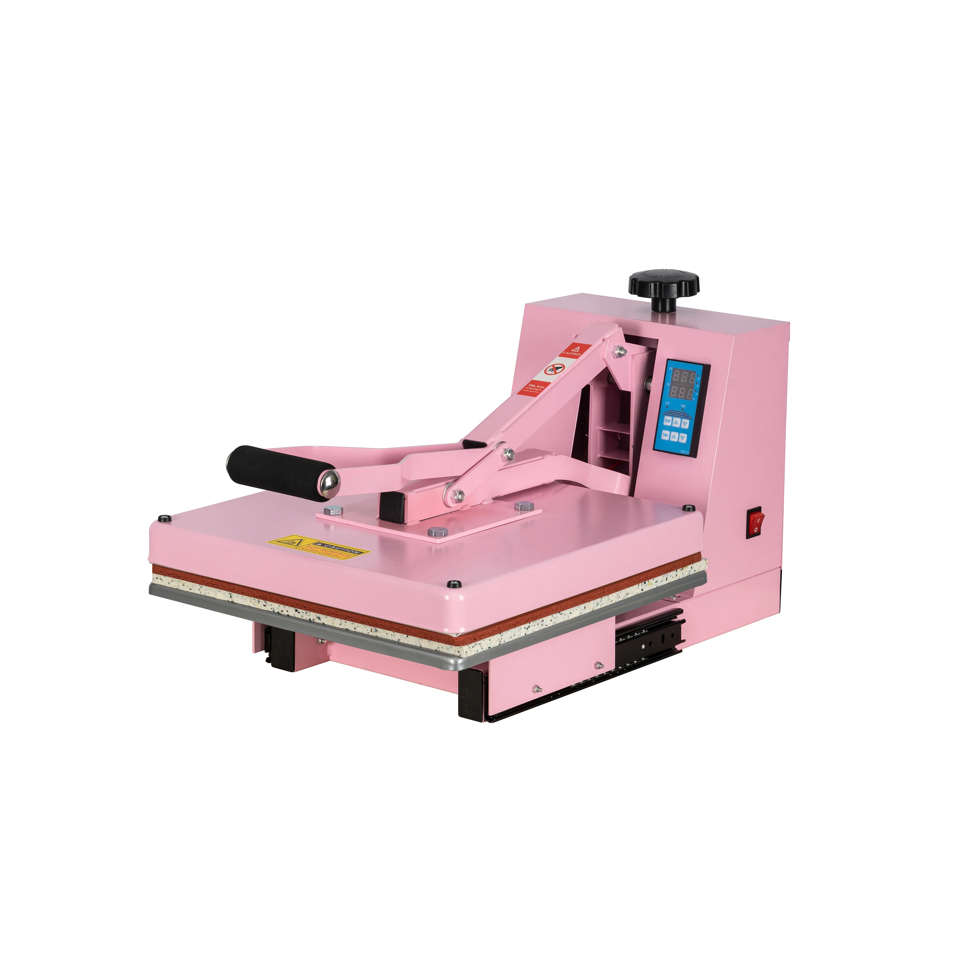 Manual Heat Press Machine 15" X 15" Sliding Large Platen T-shirt Heat Sublimation Transfer Home DIY Digital Control Print Custom