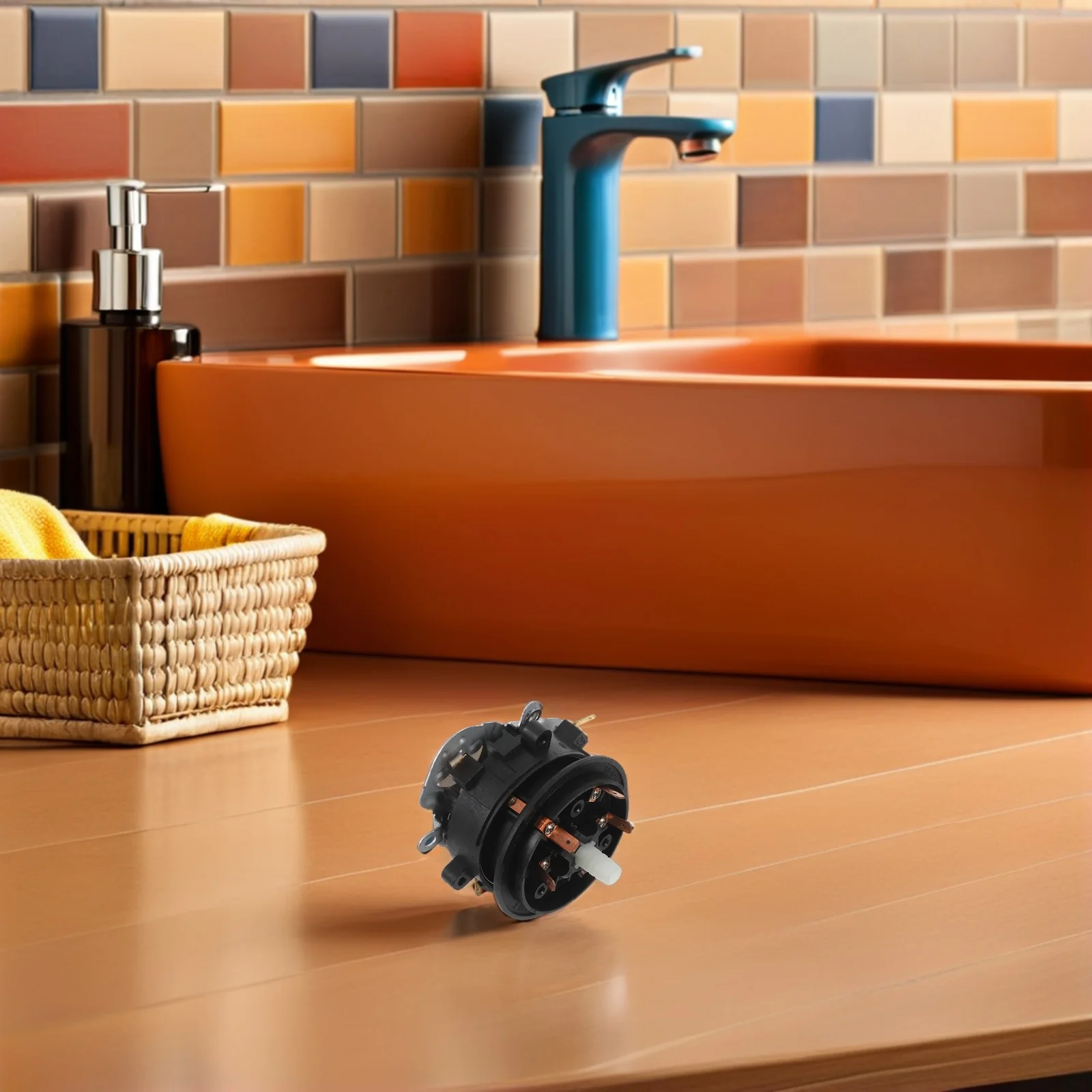 

6pcs Electric Water Heater Thermostat Kettle Temperature Control Parts Replacement Base Socket Connector Multi-Purpose Switch