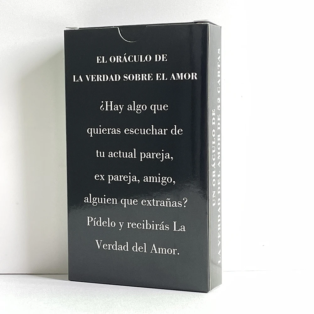 Spanish Oracle Love Truth Affirmation Cards 12x7cm Tarot Decks Divination Taro Fortune Telling Toys 52-cards