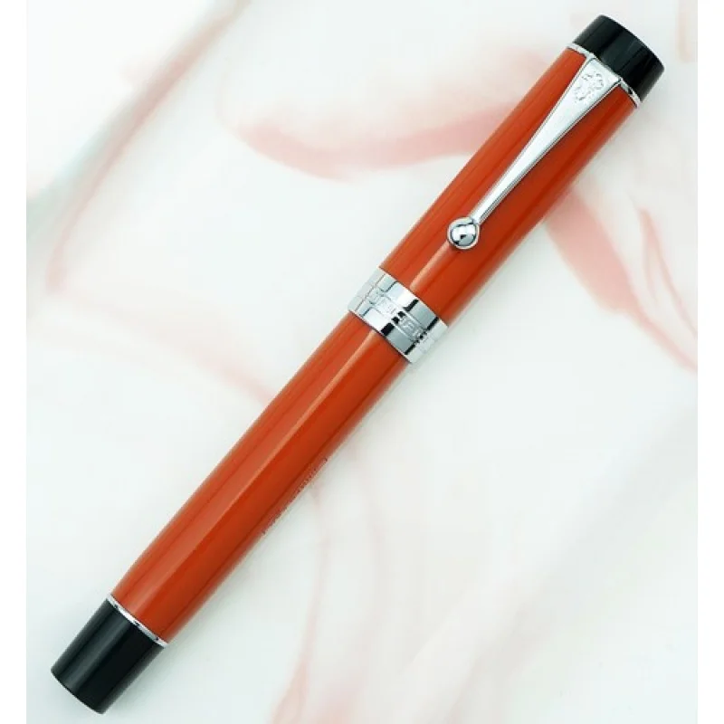 Pluma estilográfica de resina A+ Red Jinhao 100 Centennial EF/F/M pluma de regalo de escritura de punta doblada