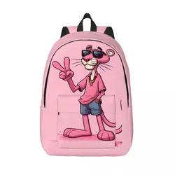 Pink Panther Pose Backpack Middle High College School Student Bookbag Men Women Daypack Outdoor