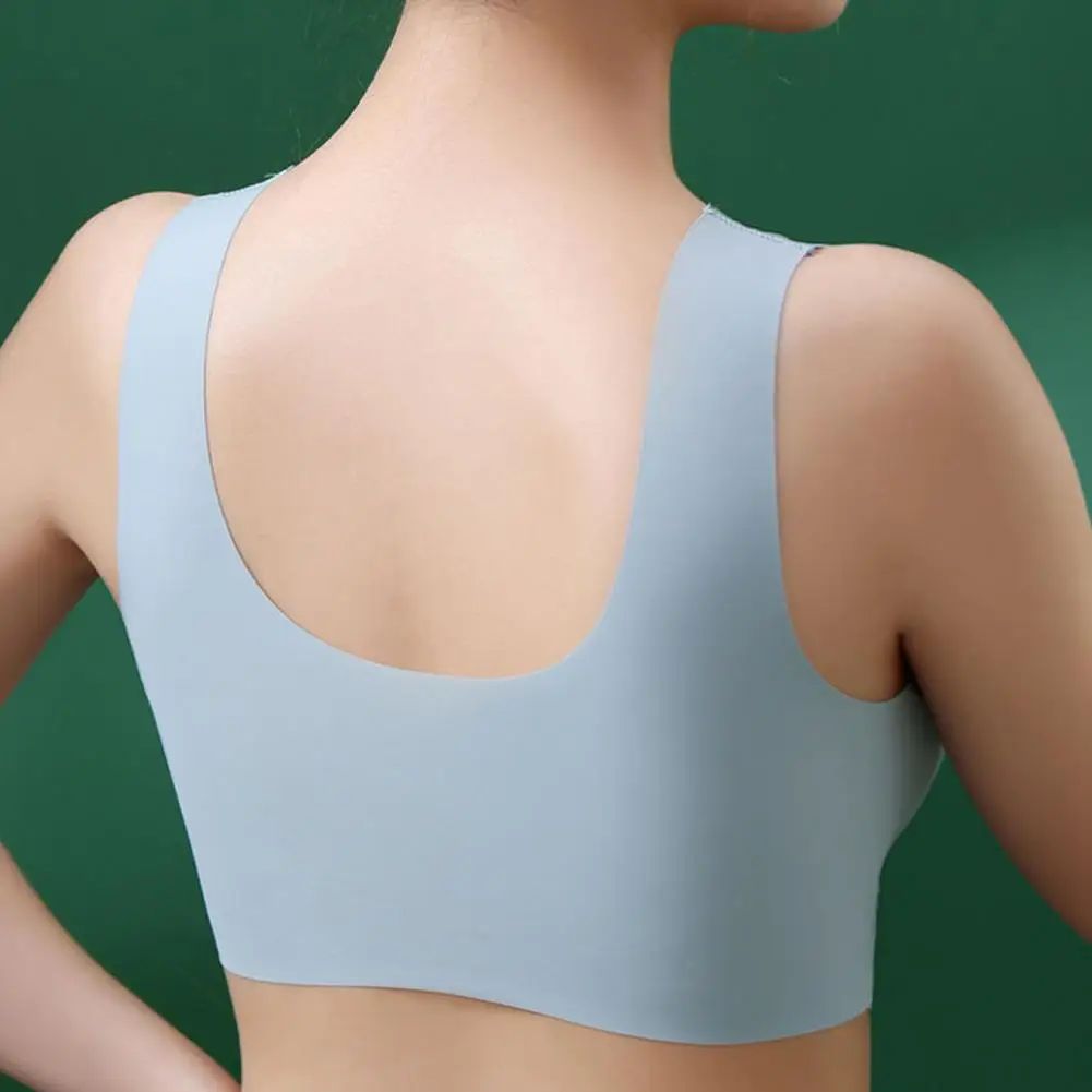 Wireless Bra For Women Full Coverage V Neck Mesh Bralette No Underwire Seamless Push Up Bra Comfort Daily Intimate Wear