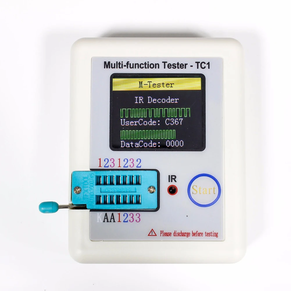 Component Tester Colorful Display Inductance Meter Pocketable For Diode Triode