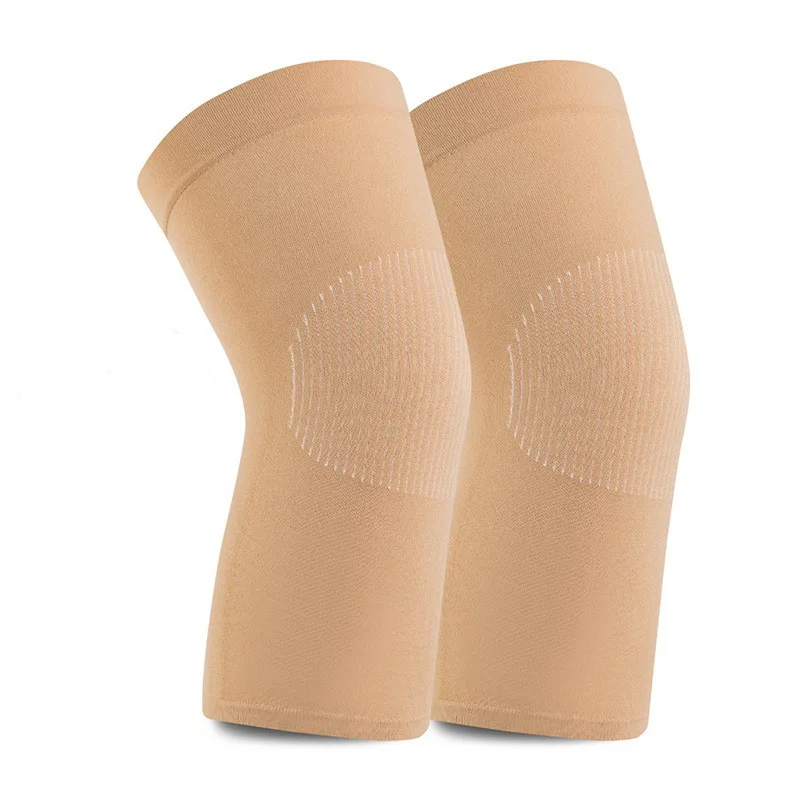 Rodillera elástica de compresión para gimnasio, Protector de manga de soporte para rodilla, deportes, baloncesto, voleibol, correr, 1 par