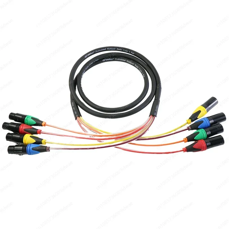 

4 channel stage audio signal cable 4 channel multi-core cable, microphone signal cable