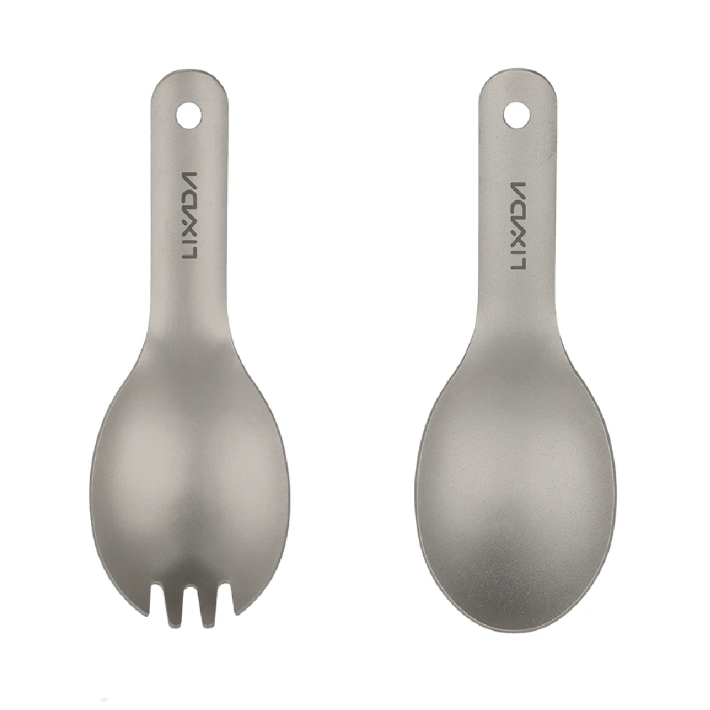 Lixada Kurzer Griff Titan Spork Kinder Baby Spork Outdoor Camping Picknick Besteck Kurzer Griff Löffel Spork