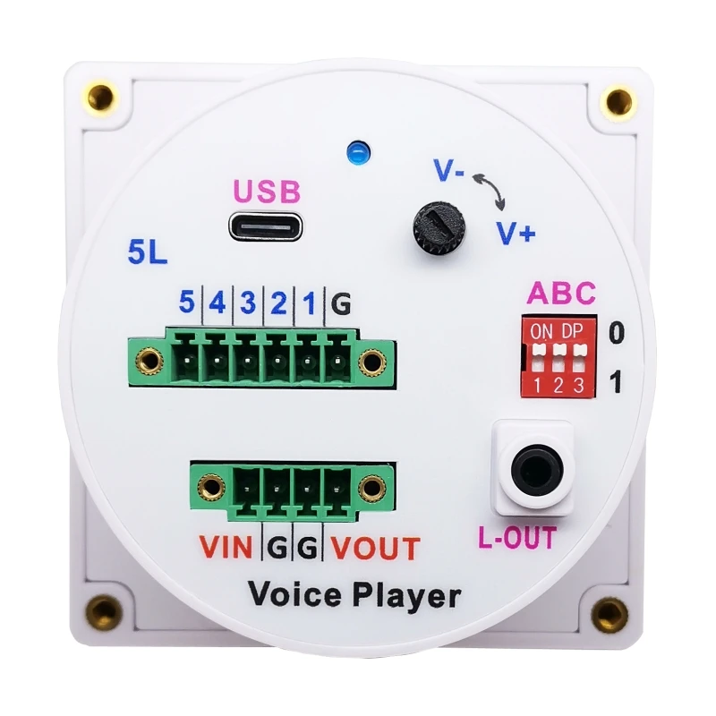 Voice Player Embedded Audio Player for Automated Guided Vehicle MP3 Triggerable Sound Player for Industrial Automation